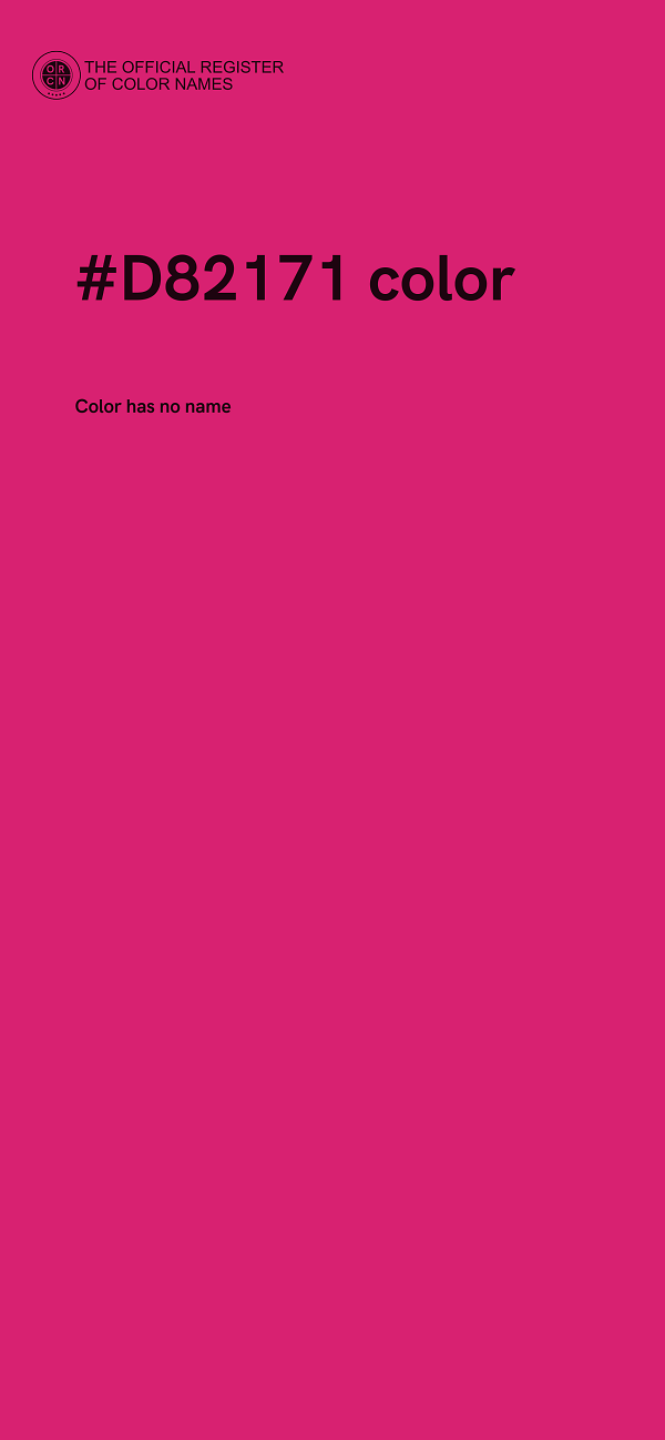 #D82171 color image