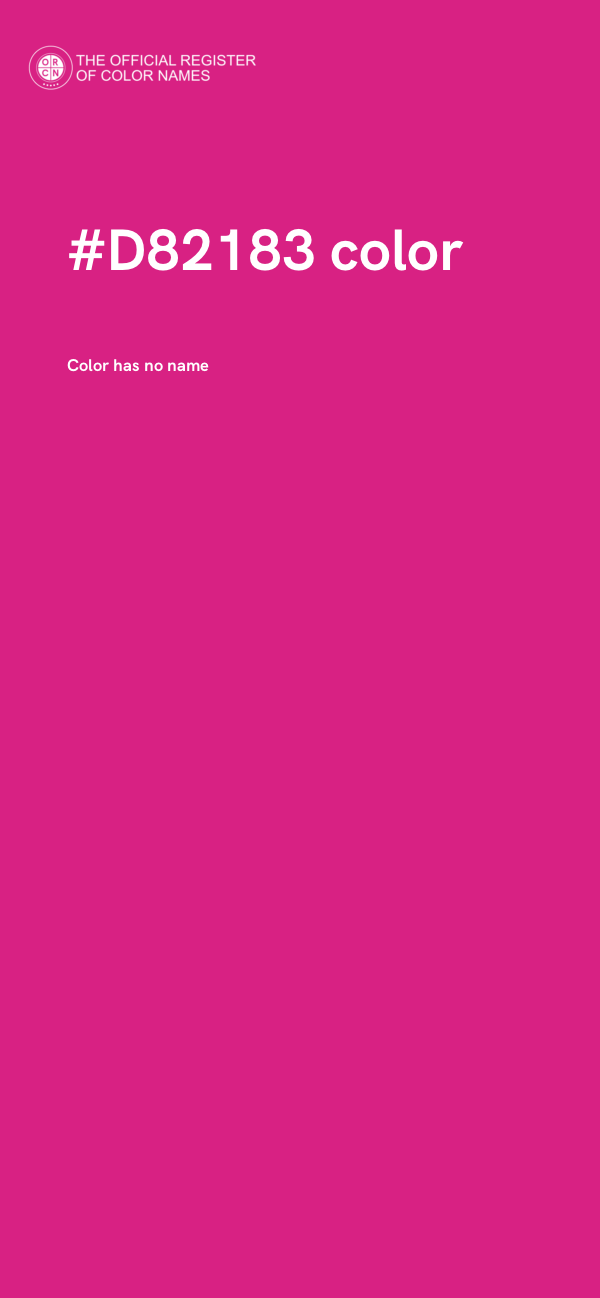 #D82183 color image