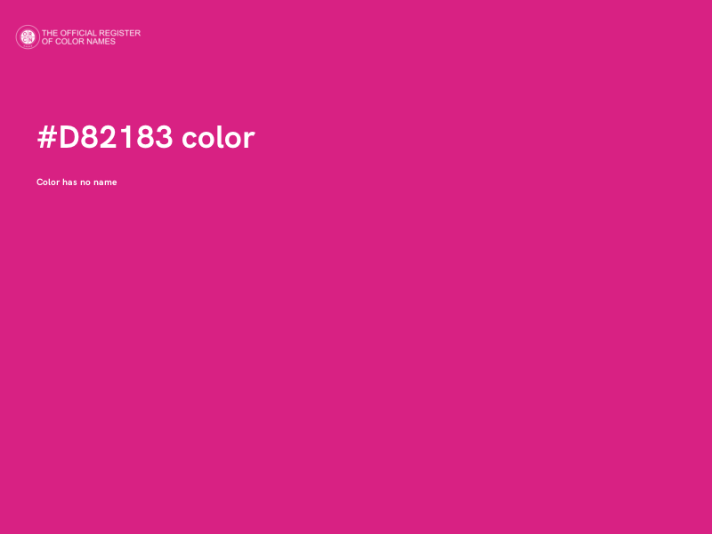 #D82183 color image