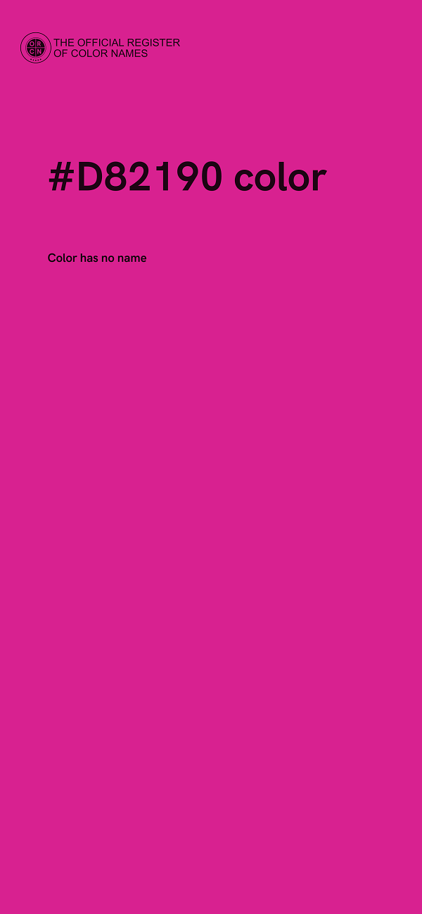 #D82190 color image