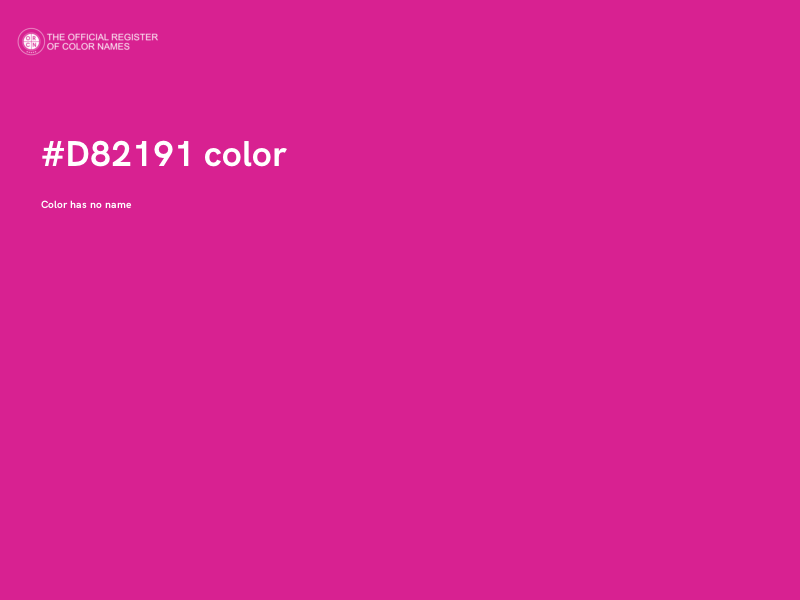 #D82191 color image