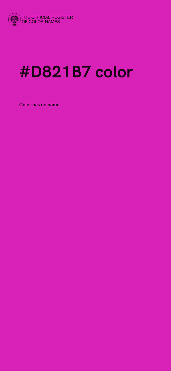 #D821B7 color image