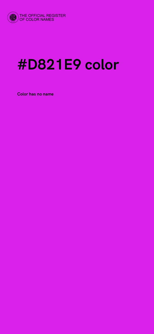 #D821E9 color image