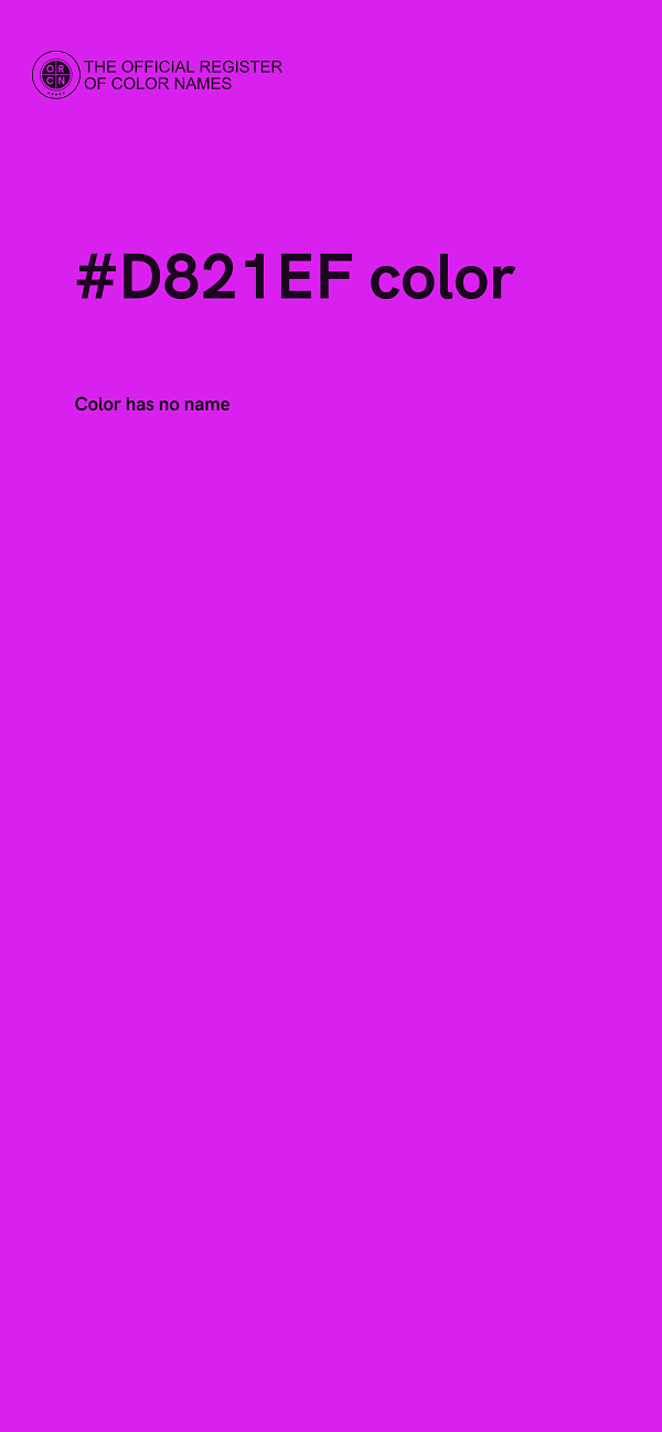 #D821EF color image
