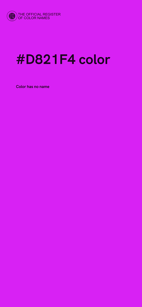 #D821F4 color image