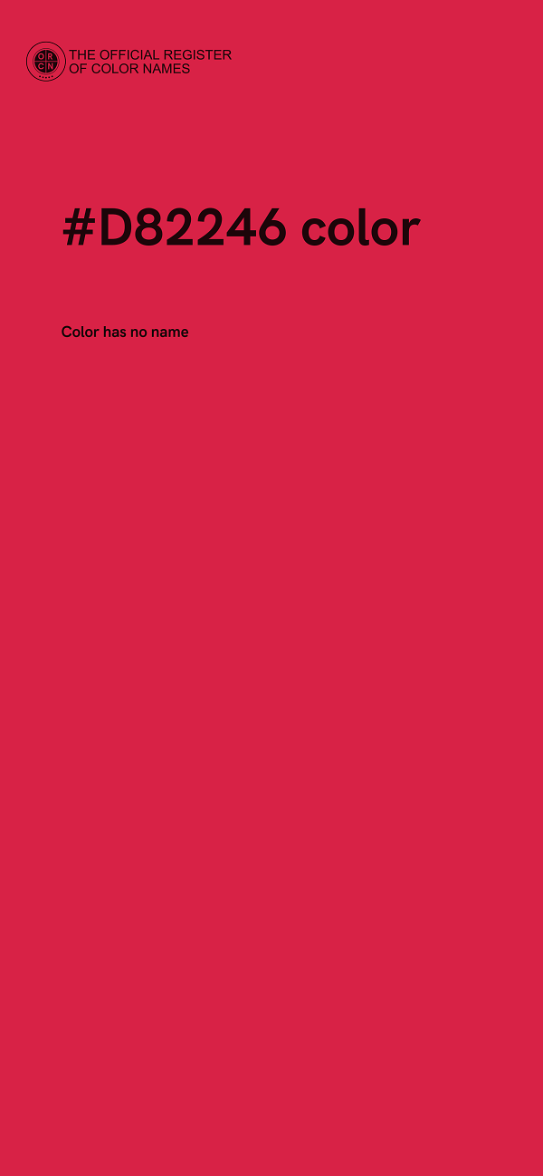 #D82246 color image