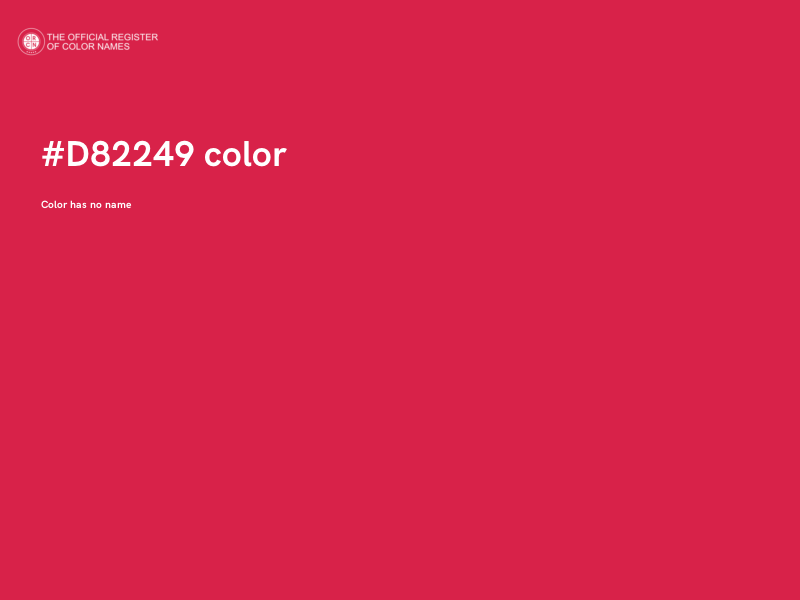 #D82249 color image