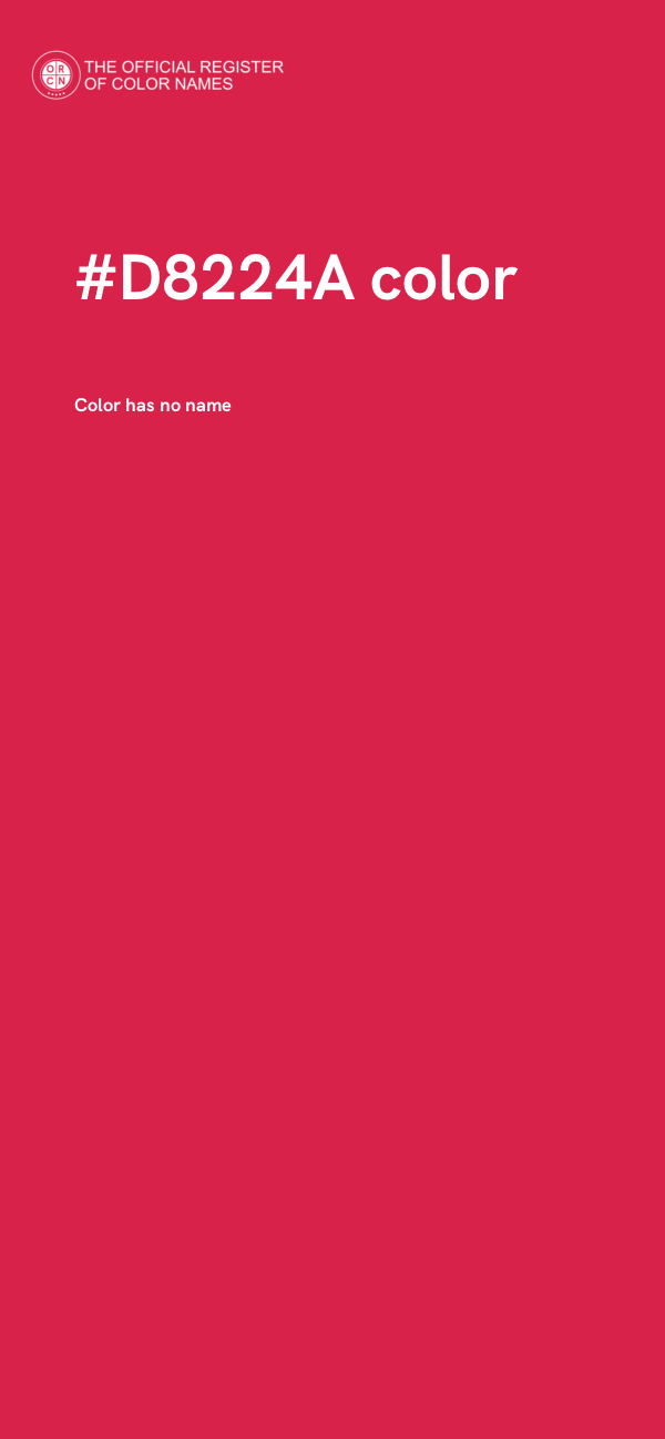 #D8224A color image