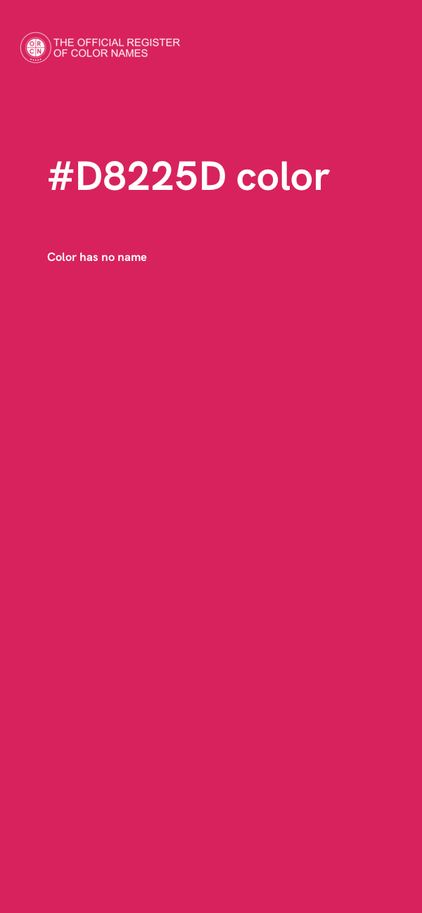 #D8225D color image