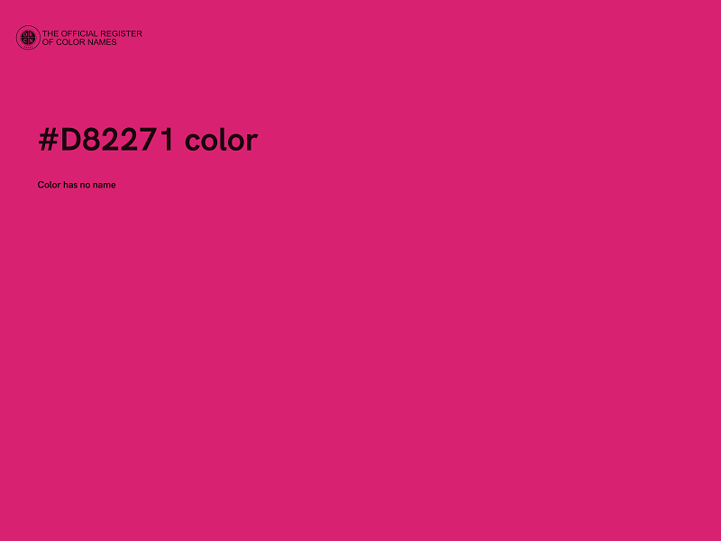 #D82271 color image