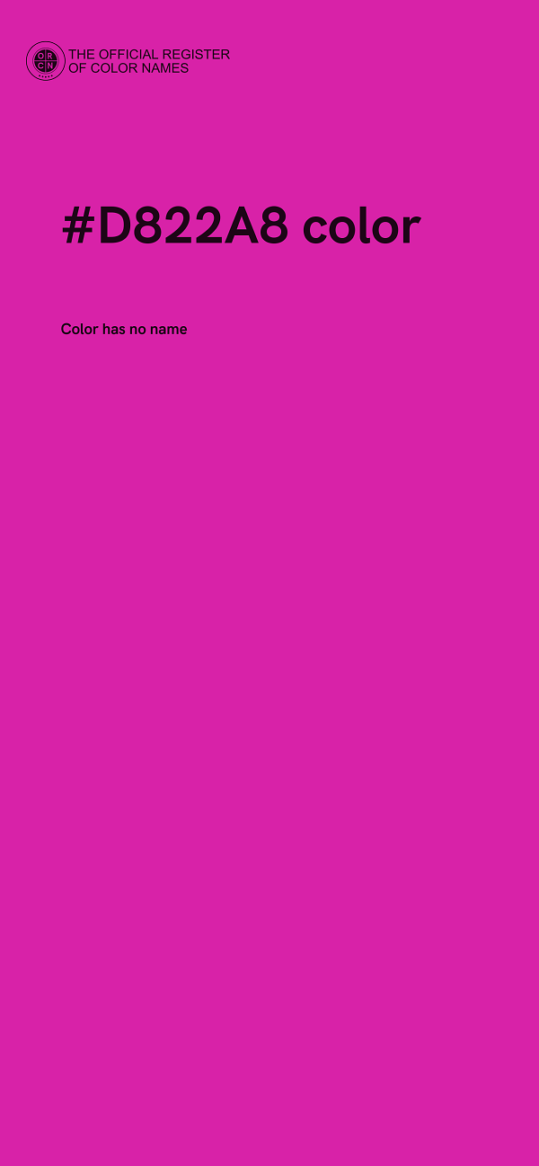 #D822A8 color image