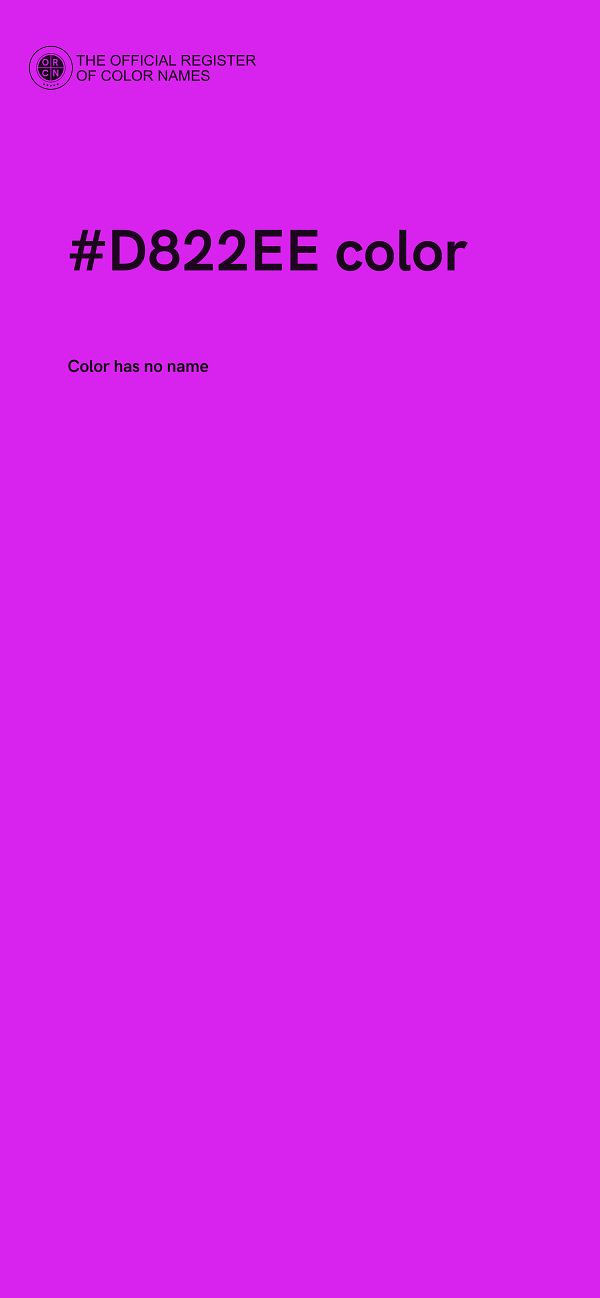 #D822EE color image