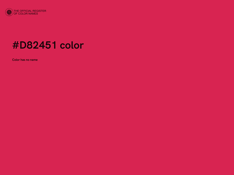 #D82451 color image