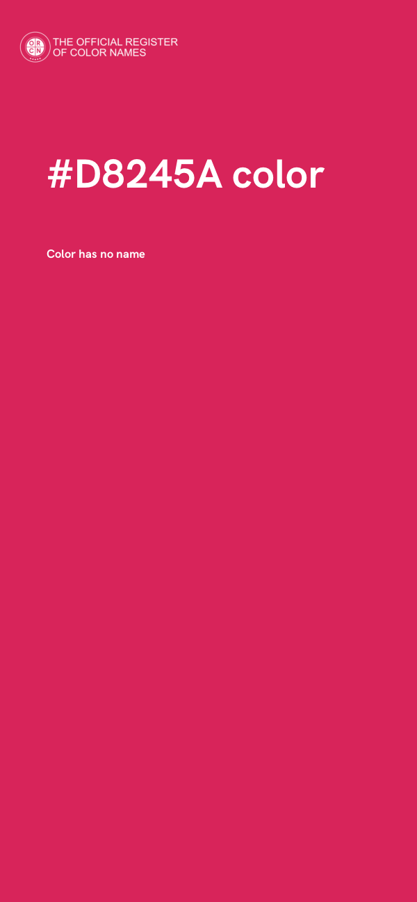 #D8245A color image