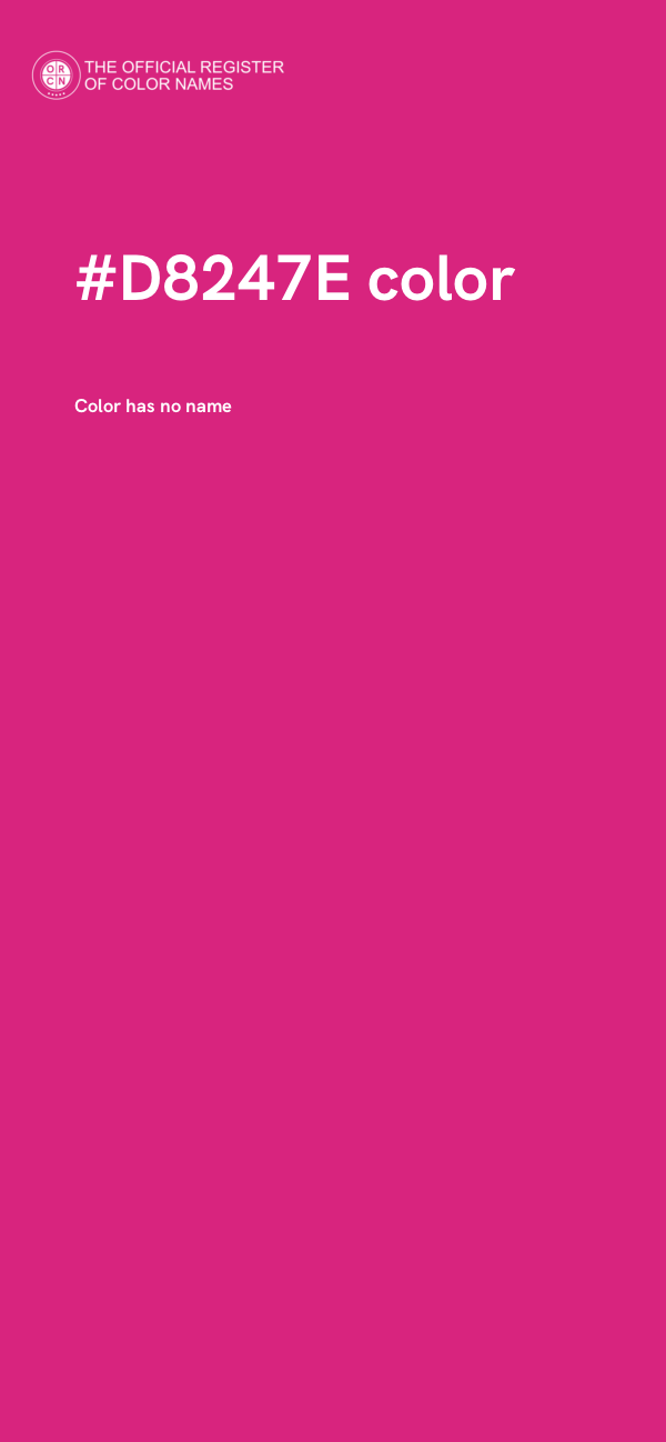 #D8247E color image