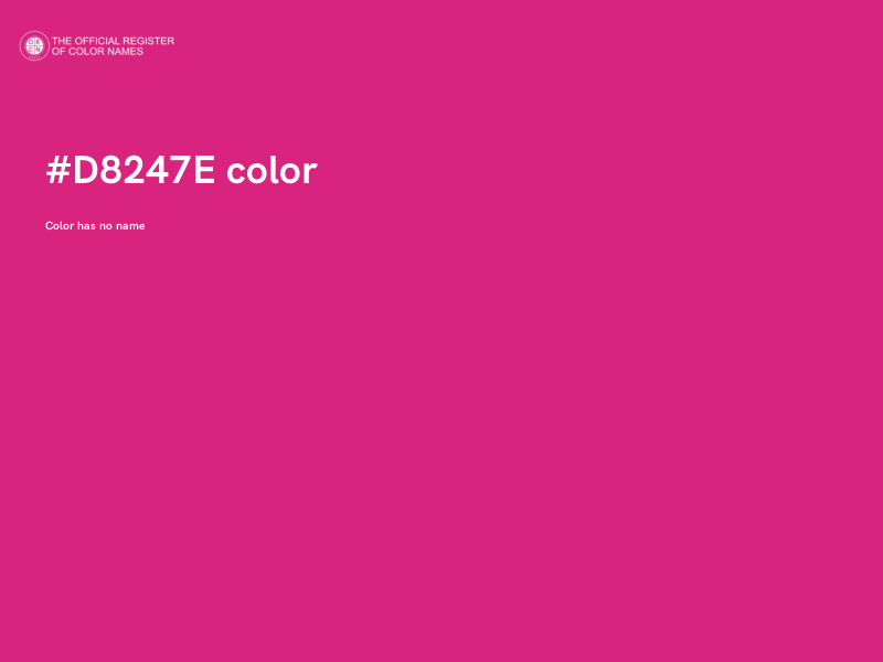 #D8247E color image