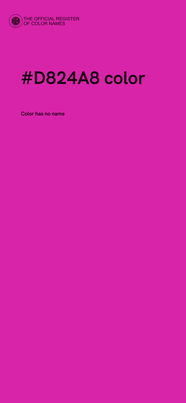 #D824A8 color image