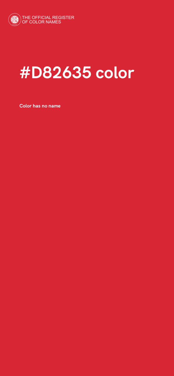 #D82635 color image