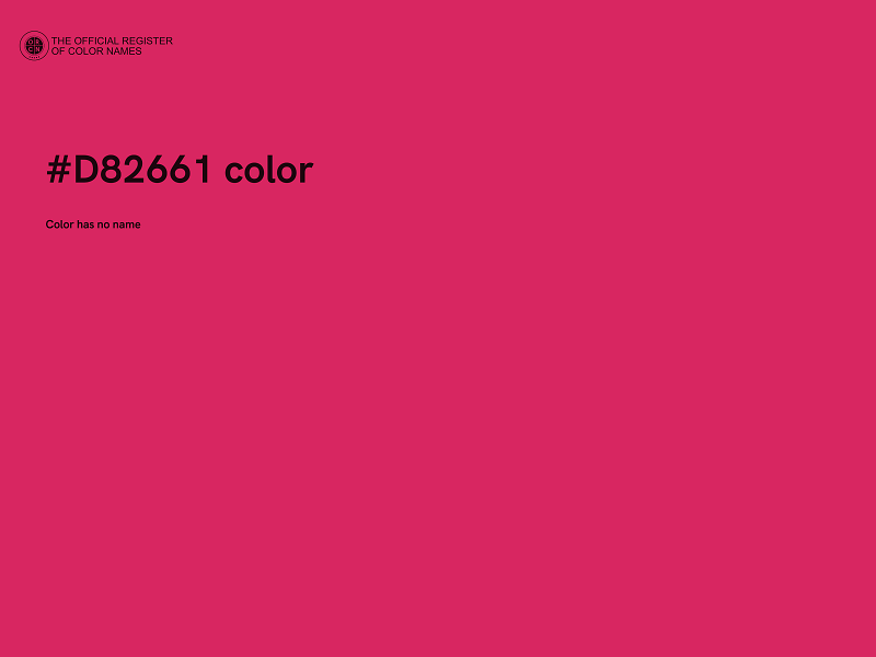 #D82661 color image