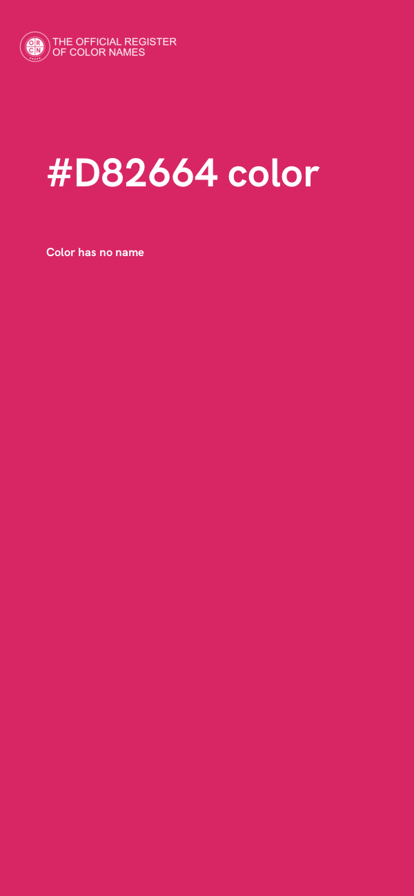 #D82664 color image