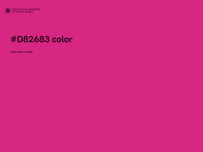 #D82683 color image
