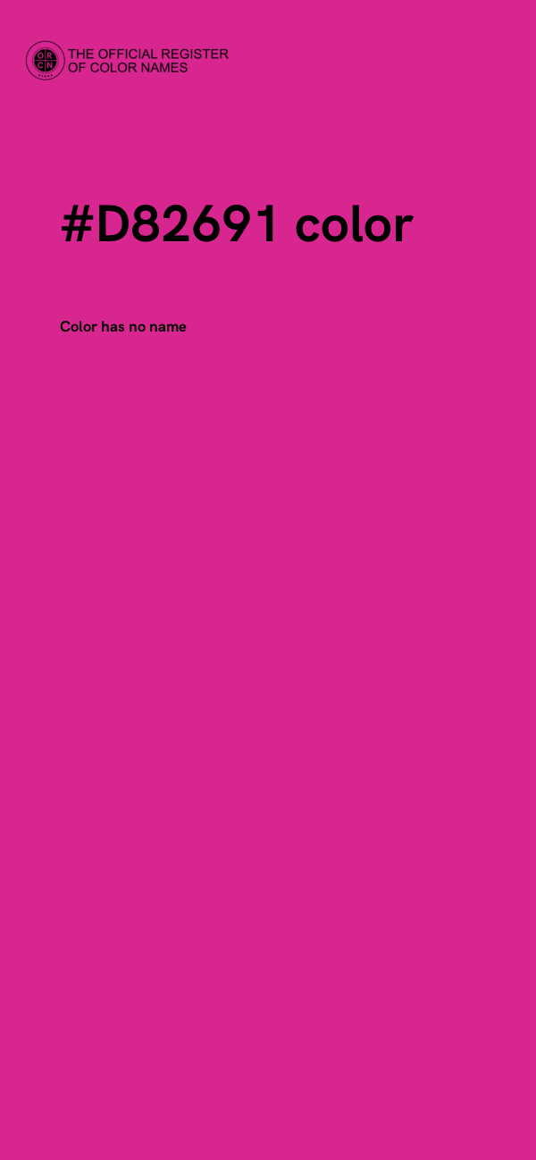 #D82691 color image