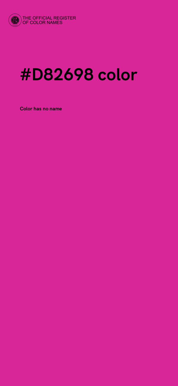 #D82698 color image