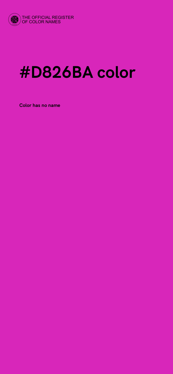#D826BA color image