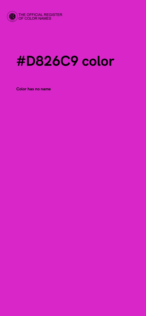 #D826C9 color image