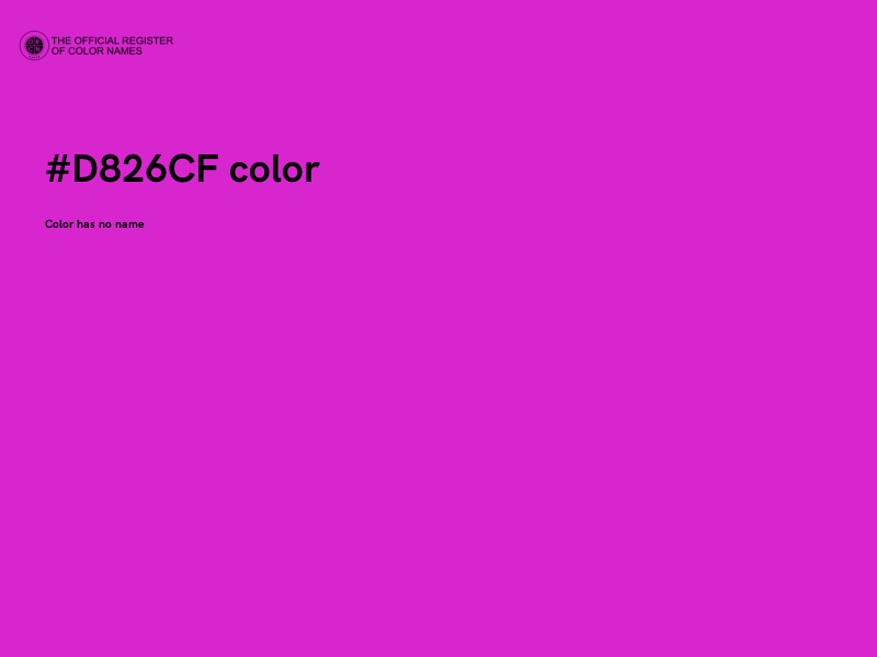 #D826CF color image