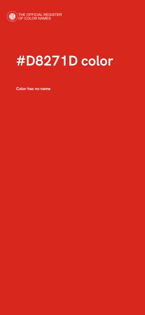 #D8271D color image