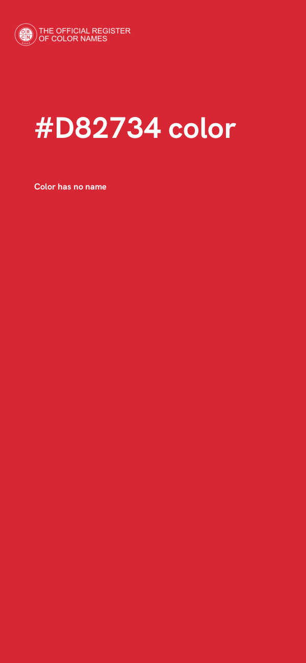 #D82734 color image