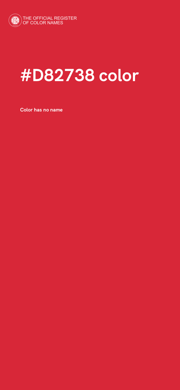#D82738 color image
