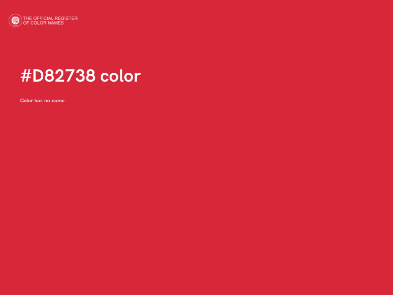 #D82738 color image