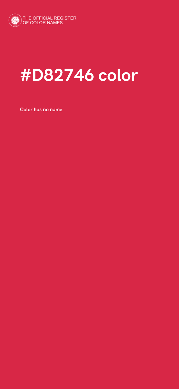 #D82746 color image