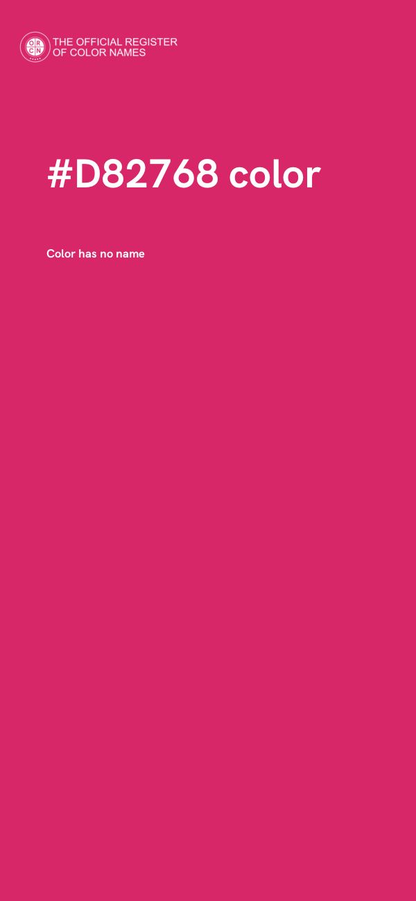 #D82768 color image