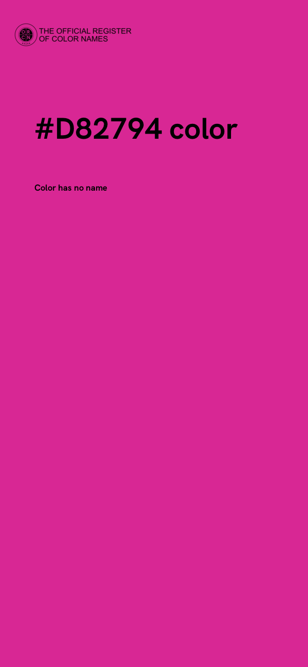 #D82794 color image