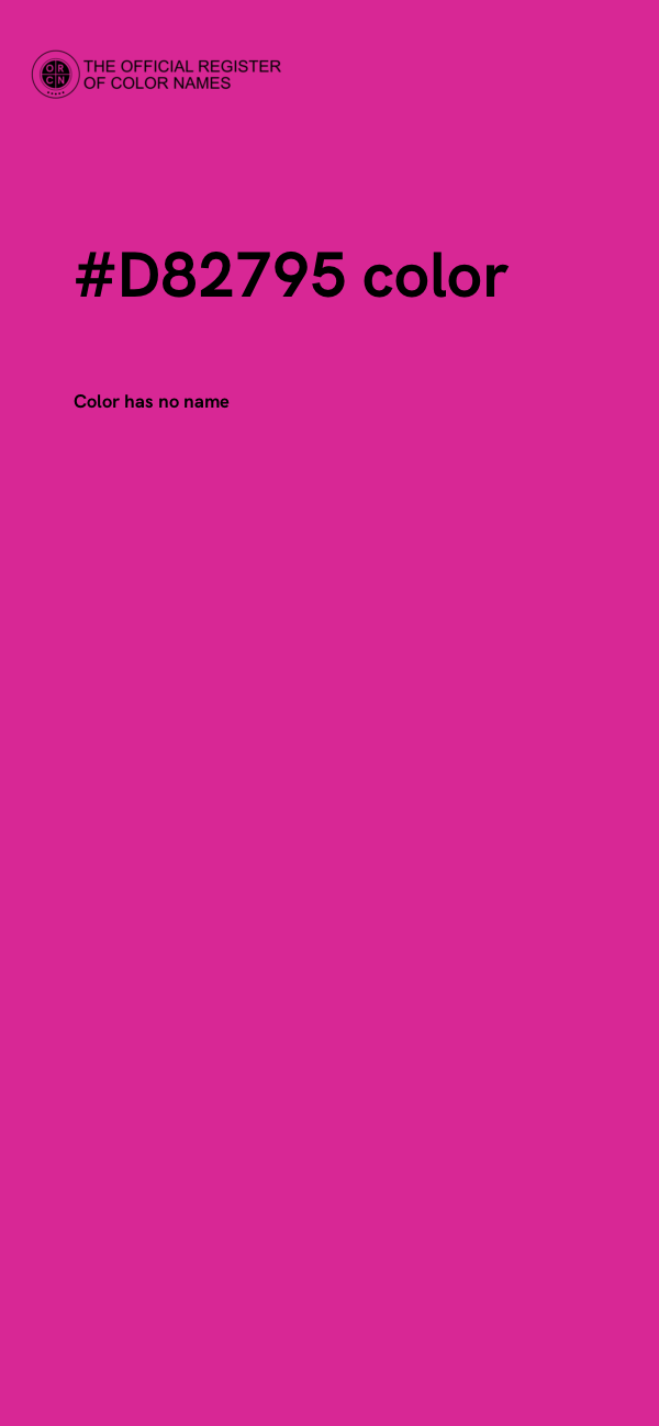 #D82795 color image