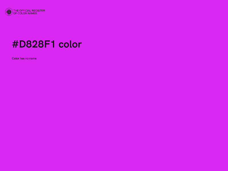 #D828F1 color image