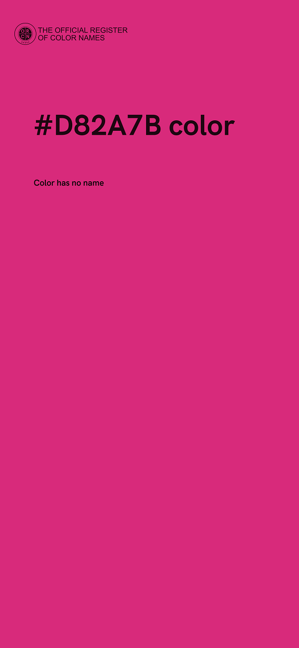 #D82A7B color image