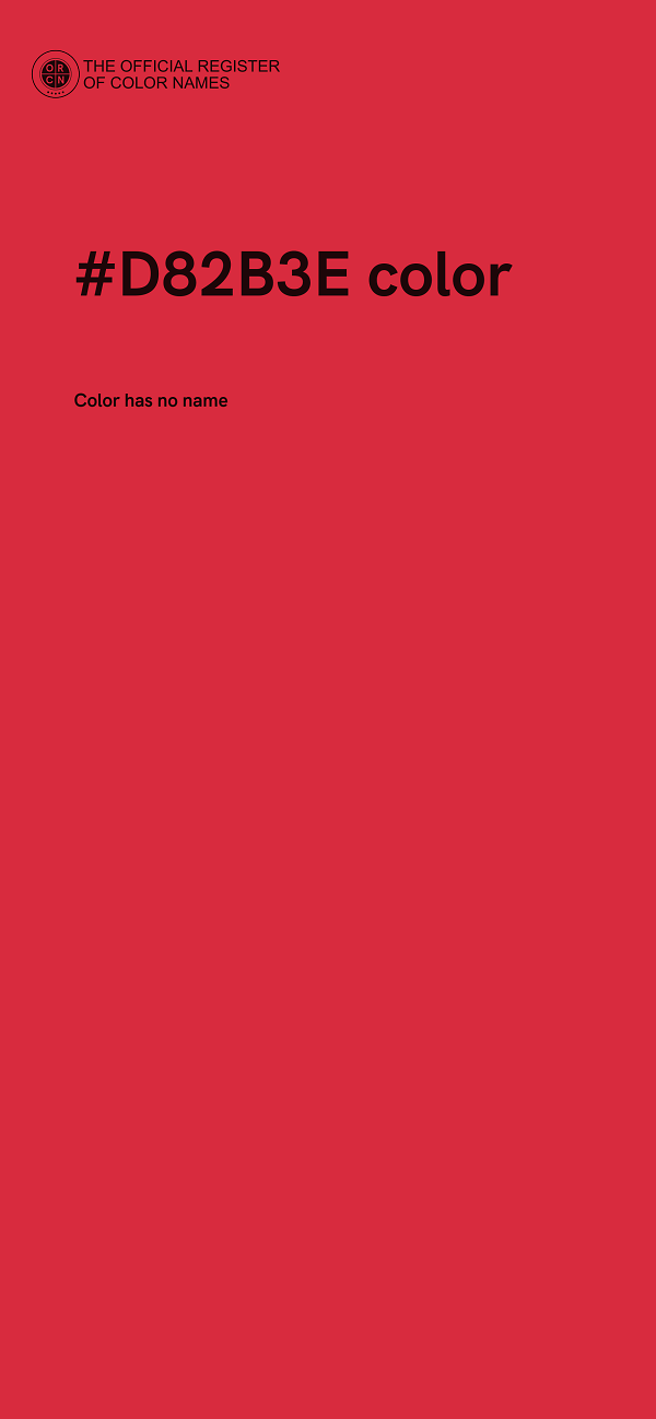 #D82B3E color image