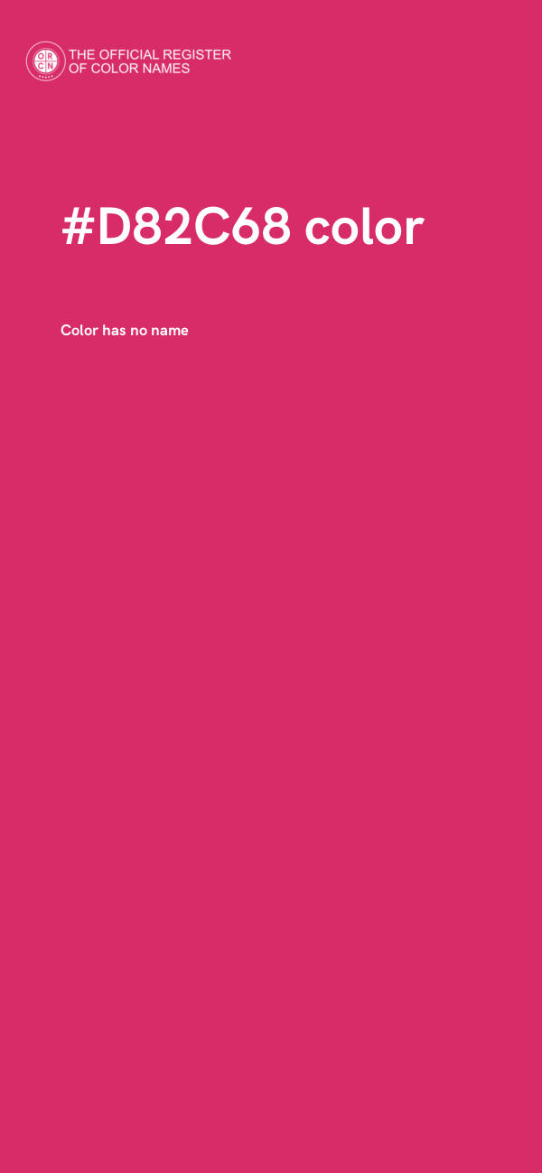 #D82C68 color image
