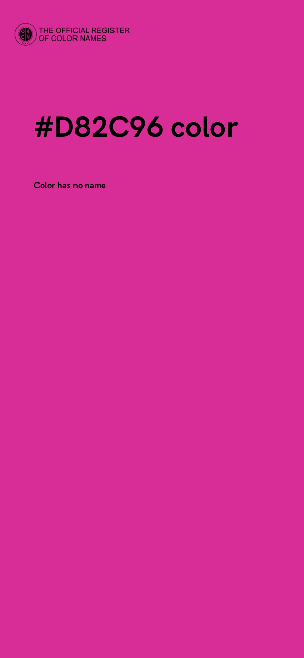#D82C96 color image