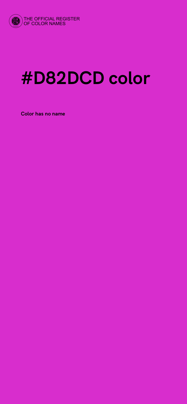 #D82DCD color image