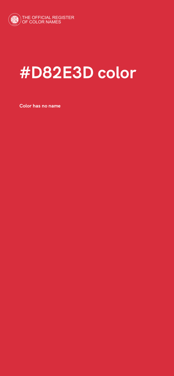 #D82E3D color image