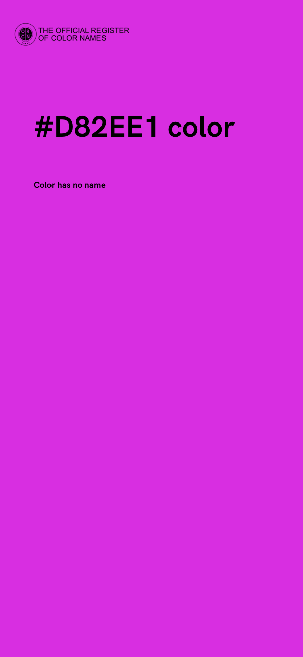 #D82EE1 color image