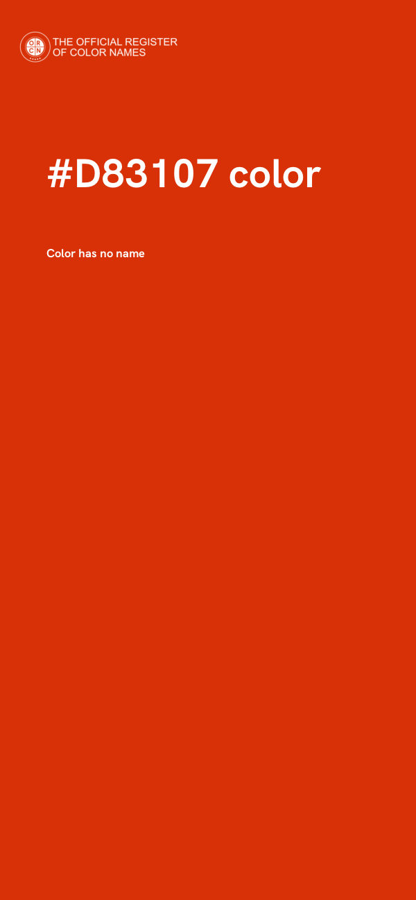 #D83107 color image
