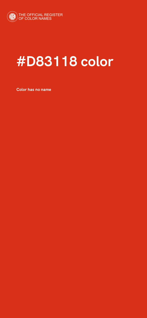 #D83118 color image