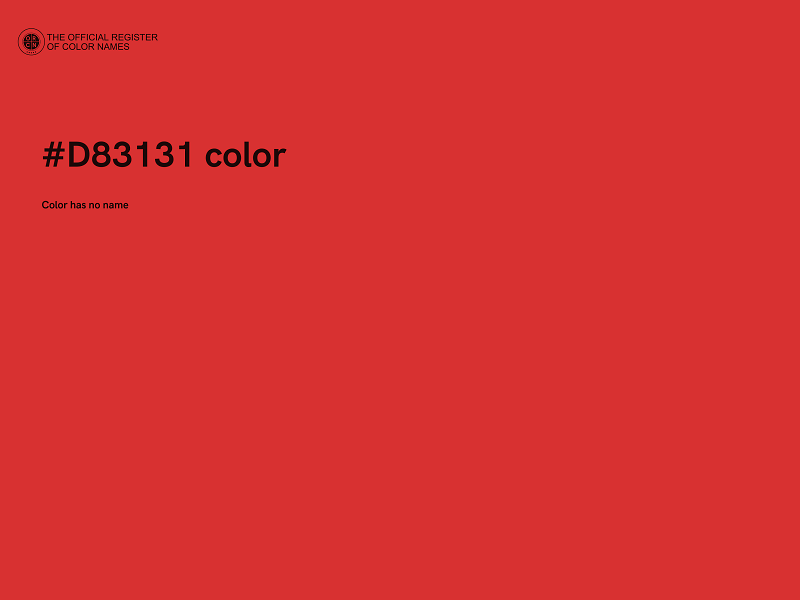 #D83131 color image