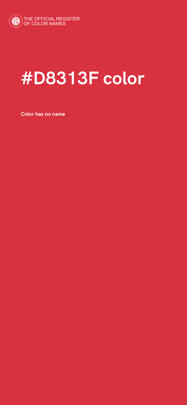 #D8313F color image